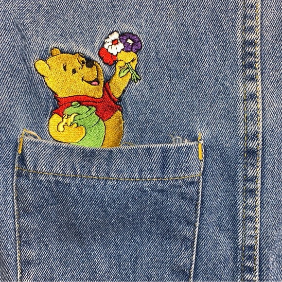 Vintage Pooh 100 acre collection featuring Pooh & Piglet dress size 7/8 - Picture 3 of 6